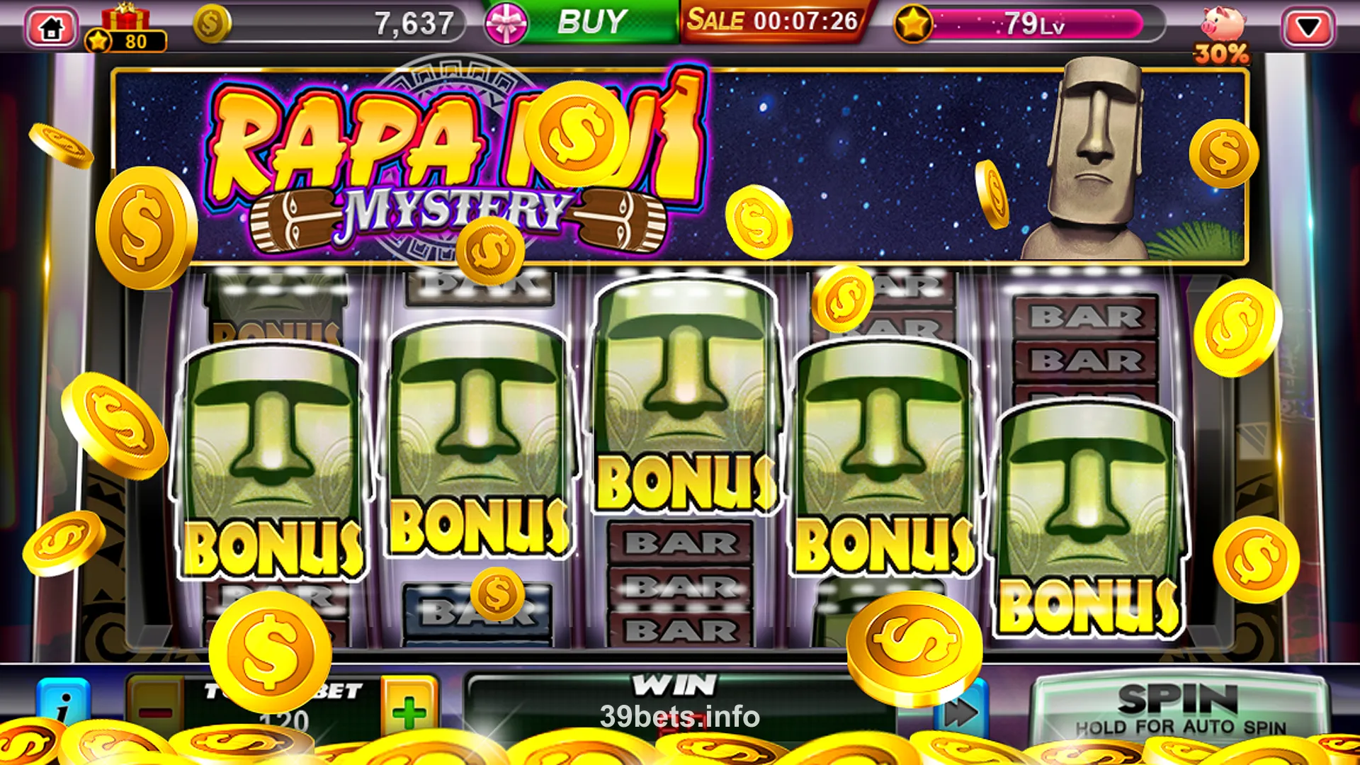 Giao diện trang chủ 39bet